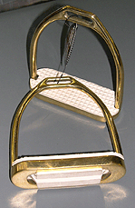 Brass Dressage Stirrups